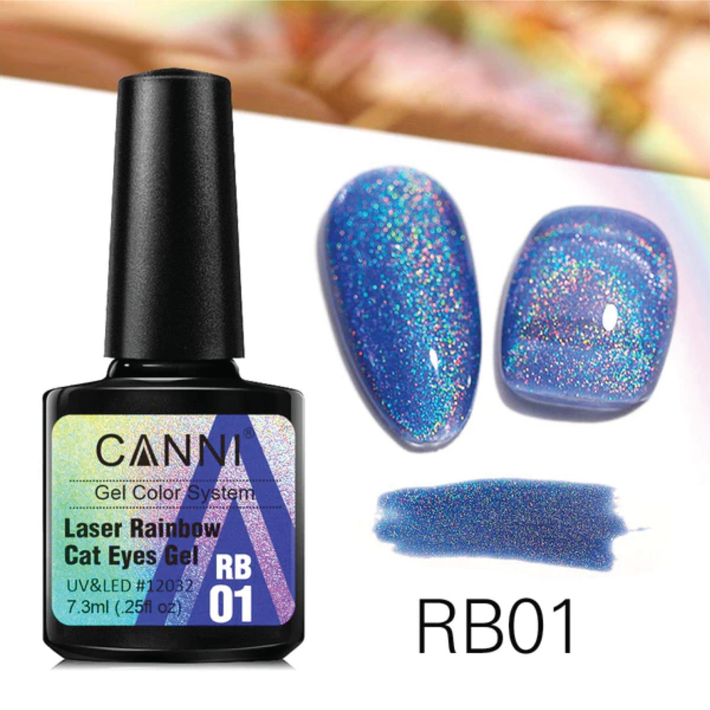CANNI Laser Rainbow Cat Eyes Gel RB01 Canniamerica
