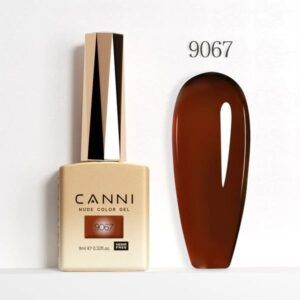 Esmalte CANNI 9ml Nude 9067 — gel semipermanente libre de TPO y DMPT, INVIMA Colombia