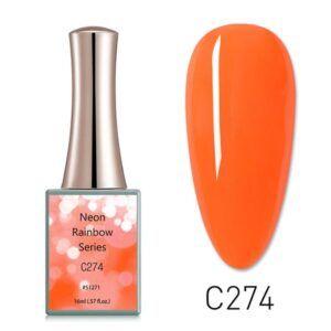 Esmalte CANNI 16ml Neon Rainbow C274 — gel semipermanente libre de TPO y DMPT, INVIMA Colombia