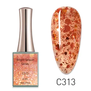 Esmalte CANNI 16ml Bright Sequin Series C313 — gel semipermanente libre de TPO y DMPT, INVIMA Colombia