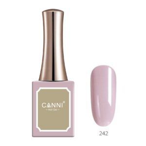 Esmalte CANNI 16ml Pale Pinkish Gray 242 — gel semipermanente libre de TPO y DMPT, INVIMA Colombia